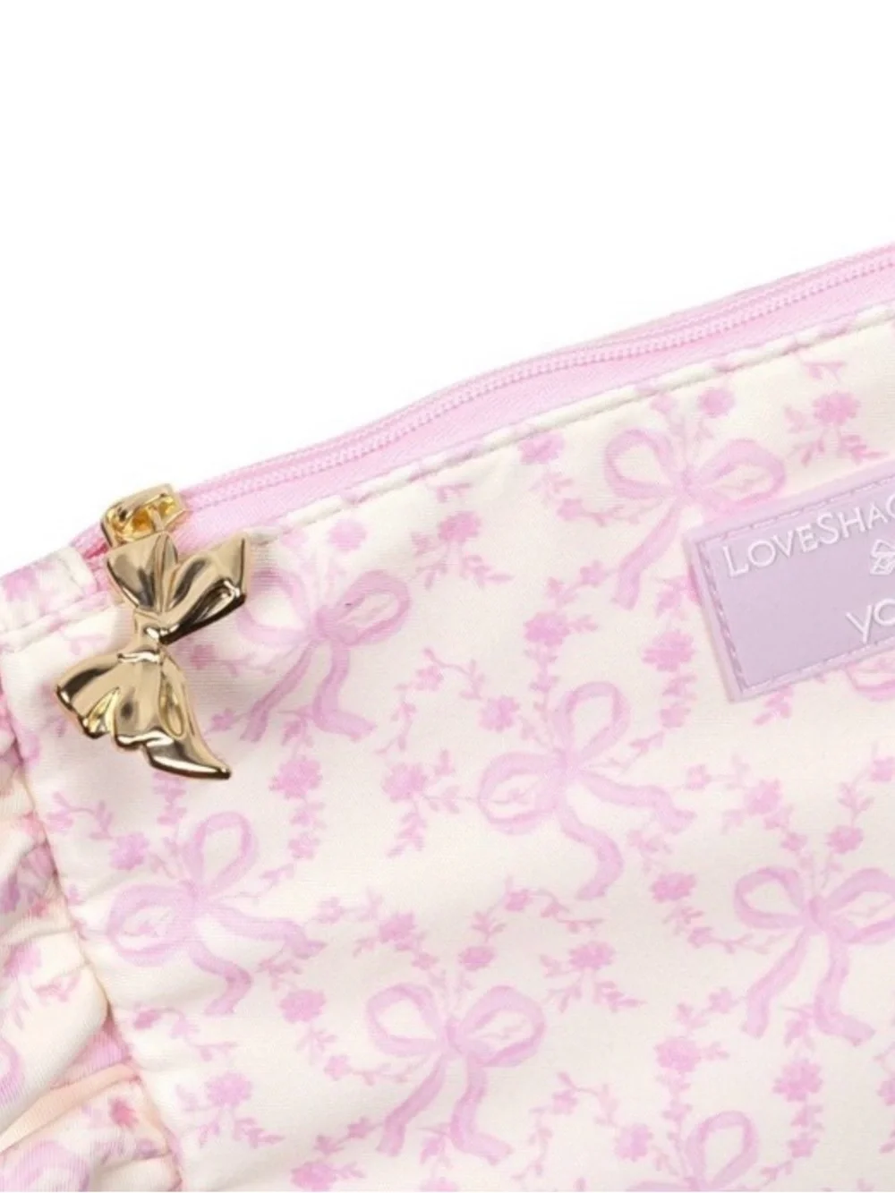 LoveShackFancy x Target - Yoobi Coquette Bow Flat Zip Pencil Case with Ruffles